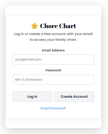 chore-chart-login
